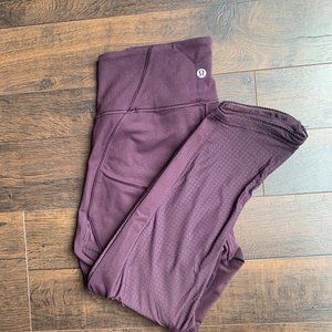 Lululemon Women's Purple Crop Yoga Pants